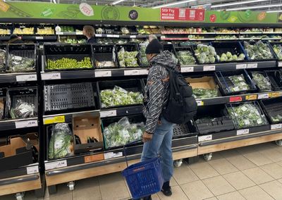 Some UK supermarkets limit fruit and veg sales