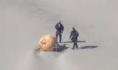 Spy balloon, UFO or Dragon Ball? Japan baffled by iron ball washed up on beach