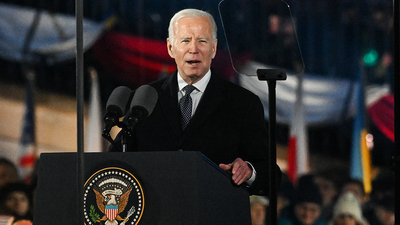 Watch live: View outside Biden’s Warsaw hotel as he prepares to meet eastern Nato allies