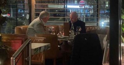 Man Utd boss Erik ten Hag and Sir Alex Ferguson enjoy meal while Liverpool get thrashed