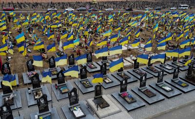 Amid sea of Ukrainian flags, Mariupol defender finally laid to rest