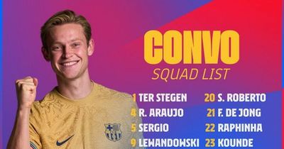 Barcelona announce travelling squad for Manchester United second leg