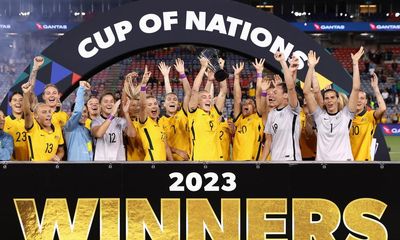 Matildas defeat Jamaica 3-0 to claim morale-boosting Cup of Nations triumph