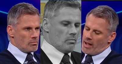 'Just pass it lad!'- Jamie Carragher's angry reaction to Liverpool collapse captured in behind-the-scenes video