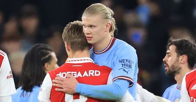 Erling Haaland makes major Martin Odegaard and Kevin De Bruyne decision amid Arsenal title fight