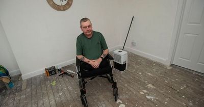 Disabled Lanarkshire grandad stuck in bedroom after burst pipe floods council home