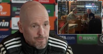 Erik ten Hag lifts lid on dinner meeting with Sir Alex Ferguson before Barcelona clash