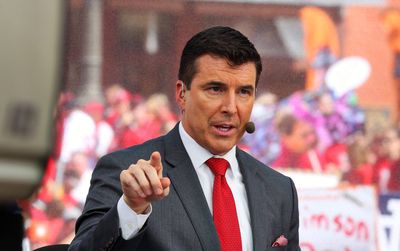 ESPN’s Rece Davis hilariously delivered a line about community bacon after a missed free throw