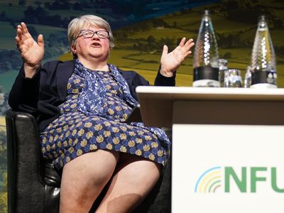 Therese Coffey booed by farmers after refusing to accept food shortage failure