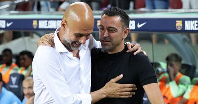 Xavi sends message to Man City boss Pep Guardiola ahead of Manchester United vs Barcelona