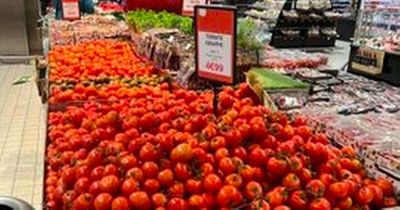 Europeans mock UK shoppers with photos of supermarket shelves full of fresh fruit and veg