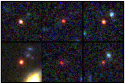 Space telescope uncovers massive galaxies near cosmic dawn