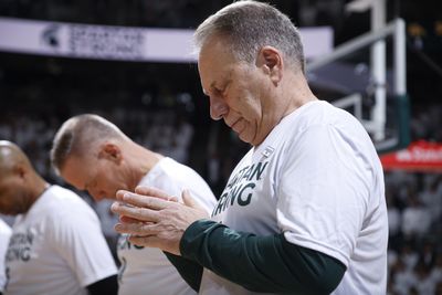 A tearful Tom Izzo shared a touching moment with Michigan State’s AD after first home win since shooting