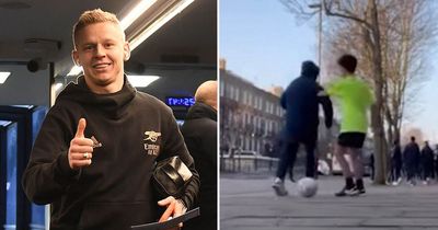 Oleksandr Zinchenko's heartwarming gesture to young football fan on chance meeting