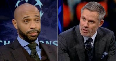 Thierry Henry moved quickly to correct Jamie Carragher's Real Madrid claim
