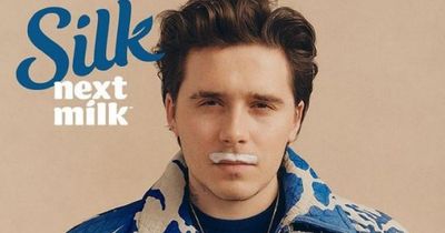 'Now he's a milkman' Brooklyn Beckham mocked as he poses for new ad campaign but his wife thinks it's 'sexy'