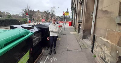 Edinburgh resident fizzing at council's decision to move bin hub outside her home