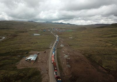 Peru protesters temporarily lift mining highway blockade, sources say