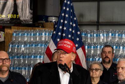 "Trump water" doled out in Ohio