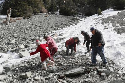 Winter storm sending heavy snow where California rarely sees it