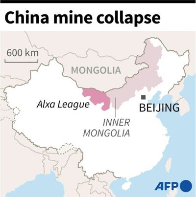 Death toll from China mine collapse rises to four, dozens still missing