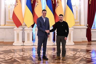 Spanish PM Sanchez arrives in Ukraine for talks with Zelenskiy