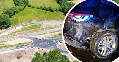 All the crashes that have happened in a few months on a new roundabout dubbed Wales' most dangerous