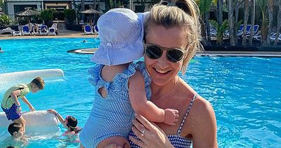 Helen Skelton looks incredible in cute bikini as she matches with baby daughter on holiday
