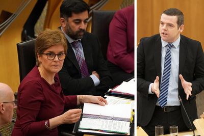 Douglas Ross 'sounding scared' of Humza Yousaf, says Nicola Sturgeon