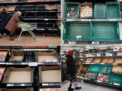 Ukraine supermarkets full of fruit and veg as UK rations