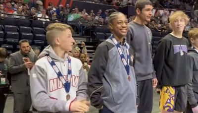 Bremen’s Morgan Turner becomes the first girl to medal at the boys state wrestling meet