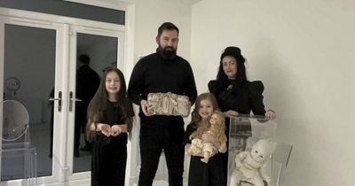 Real life Addams Family hear little girl crying and smell rotten eggs in haunted home