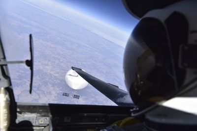 This selfie above China's balloon was taken over Missouri. Here's how we know that