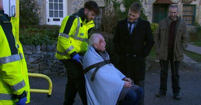 ITV Emmerdale fans outraged at Eric Pollard as he's knocked unconscious