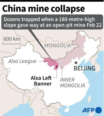 Six dead, dozens still missing after China mine collapse