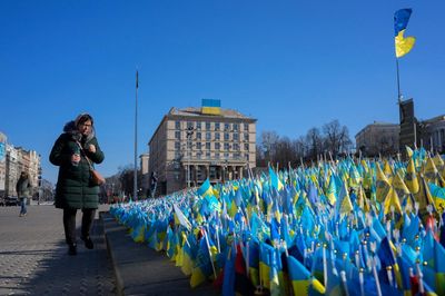 Grief and defiance in Kyiv on first anniversary of war in Ukraine