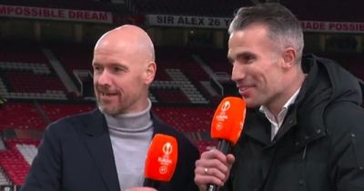 Robin van Persie claims Erik ten Hag wants to avoid long-time rival in Europa League last 16