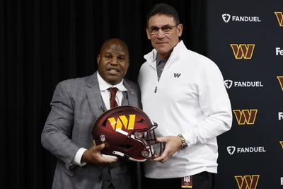 A relaxed Commanders HC Ron Rivera joked with the media