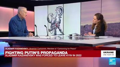 Ukrainian cartoonist Vladimir Kazanevsky: 'Putin is the world's greatest propagandist'