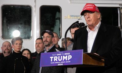Trump’s environmental rollbacks in focus on visit to Ohio toxic train site