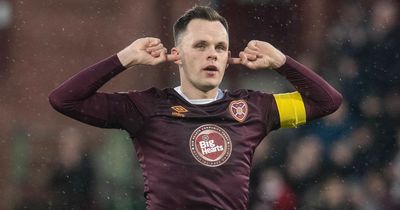 Hearts star Lawrence Shankland hints he could finish his career at Tynecastle amid cheeky Celtic quip