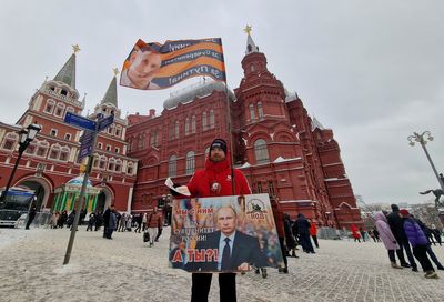 In Moscow one year on, a mixture of defiance and some sadness over Ukraine conflict