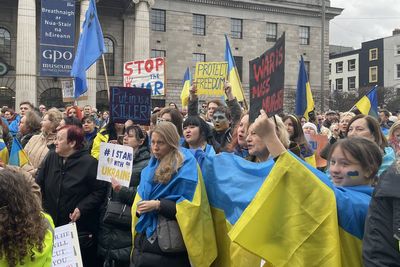 Ukrainians in Dublin told ‘our home is your home’ on anniversary of war