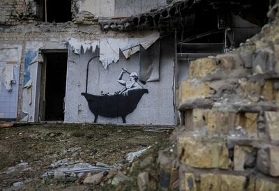 Ukraine launches Banksy postage stamp on war anniversary