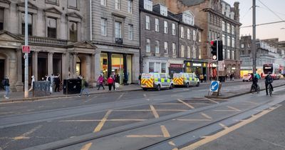 Edinburgh police swoop on Princes Street in rush hour incident