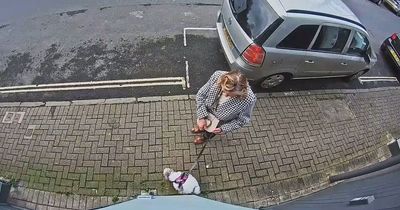 Dog walker stuns Clifton resident as doorbell camera captures her leaving poo