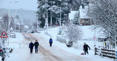 Scots set for snow as UK to be hit by two blizzards with '10cm per hour' falling