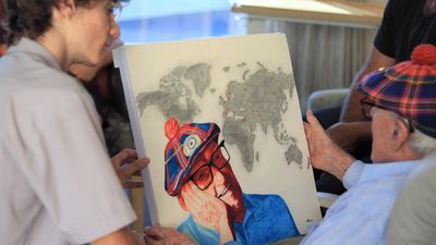 Centenarian Portrait Project by Teenagers helping to dispel ageism through friendship