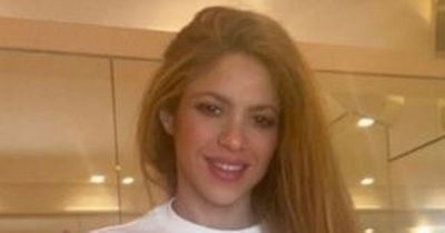 Shakira models sold out jumper emblazoned with lyrics from diss track about ex Gerard Pique