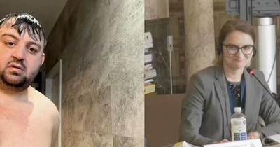 Councillor is butt of jokes after laptop camera films him showering in meeting